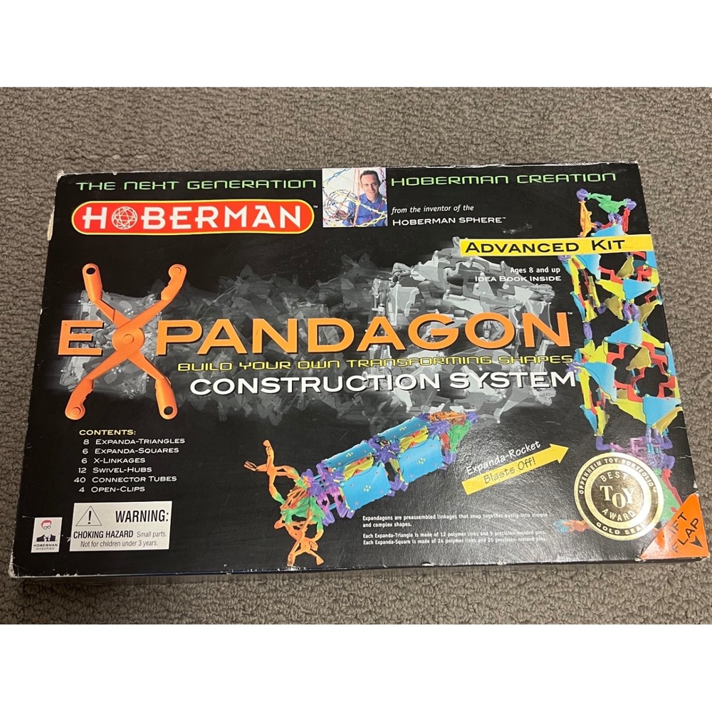 Hoberman Expandagon Advanced Kit Transforming Shapes Construction System Toy